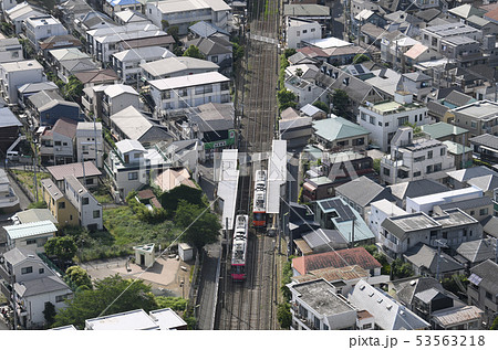 日本の東京都市景観 三軒茶屋周辺・西太子堂駅などを望む 日本の東京都市景観 三軒茶屋周辺・西太子堂駅などを望む 53563218
