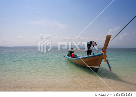 Traditional thai longtail boat Traditional thai longtail boat 53585133
