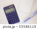 電卓とペンとメモ 53586119