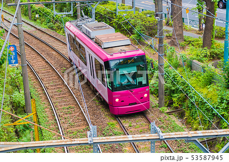 都電荒川線（東京さくらトラム） 8800形電車 （千登世橋にて） 53587945