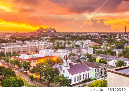 New Orleans, Louisiana, USA town skyline  53590339