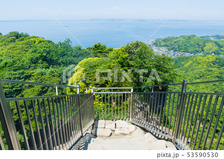 鋸山 地獄のぞきからの眺め （千葉県安房郡鋸南町） 2019年5月撮影 53590530