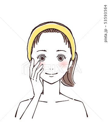 美容　女性の顔 53593564
