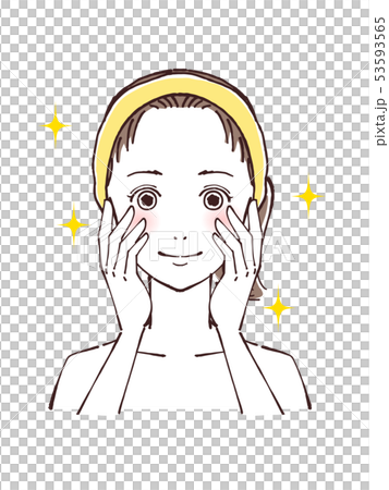 Beauty female face 53593565