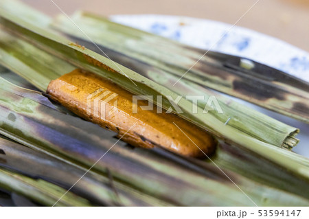 Otak otak, food with fish wrapped in leaf 53594147