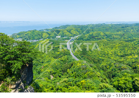 鋸山 地獄のぞきからの眺め （千葉県安房郡鋸南町） 2019年5月撮影 53595550