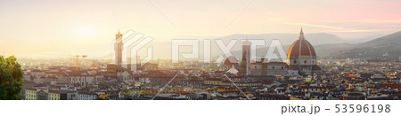 Florence panoramic view 53596198
