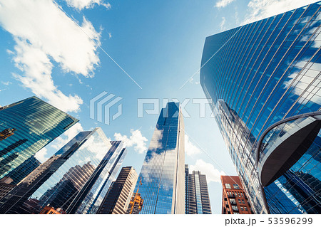 Buildings in business financial district in USA Buildings in business financial district in USA 53596299