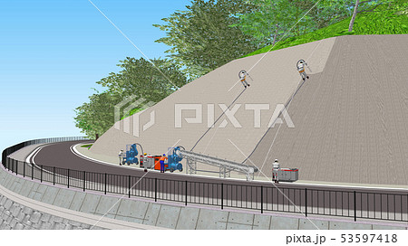 法面吹き付け 53597418