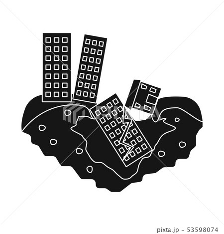 Vector illustration of calamity and crash icon. Set of calamity and disaster stock symbol for web. Vector illustration of calamity and crash icon. Set of calamity and disaster stock symbol for web. 53598074