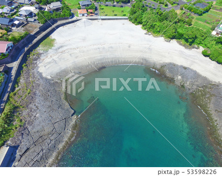 知覧町松ヶ浦の浜辺空撮 53598226