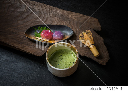 和菓子 日本 beans and cubes of agar Japanese sweets 和菓子 日本 beans and cubes of agar Japanese sweets 53599154