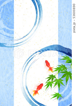 暑中見舞い 金魚 夏 背景 暑中見舞い 金魚 夏 背景 53600890