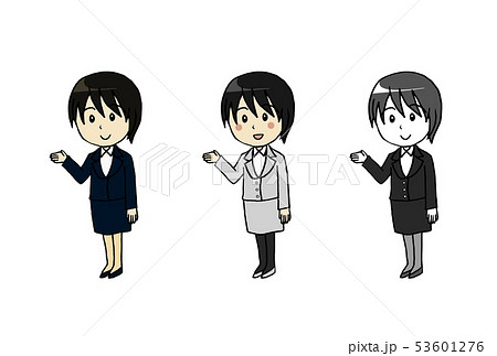 スーツの女性　案内 53601276