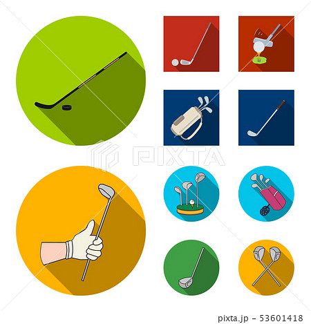 Vector illustration of stick and field logo. Collection of stick and club stock vector illustration. Vector illustration of stick and field logo. Collection of stick and club stock vector illustration. 53601418