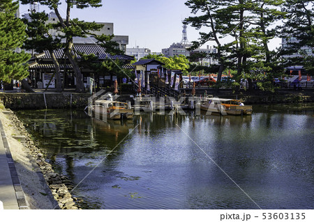 島根県松江市 松江城 ぐるっと松江 堀川めぐり 大手前広場乗船場 島根県松江市 松江城 ぐるっと松江 堀川めぐり 大手前広場乗船場 53603135