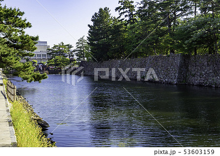 島根県松江市 松江城 ぐるっと松江 堀川めぐり お堀の写真素材