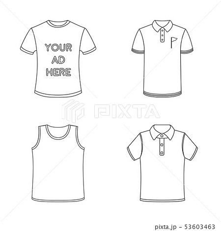 Vector design of clothes and wear sign. Collection of clothes and short stock vector illustration. Vector design of clothes and wear sign. Collection of clothes and short stock vector illustration. 53603463