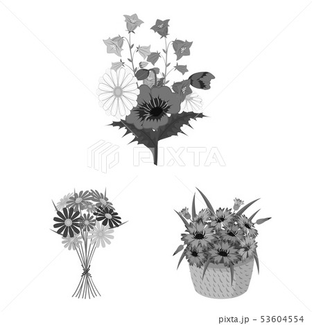 Isolated object of spring and wreath logo. Set of spring and blossom vector icon for stock. 53604554