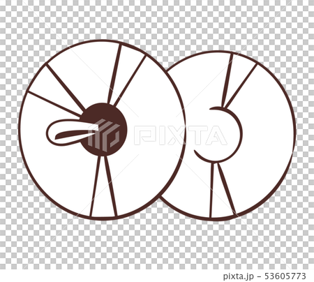 シンバル　手描き風 53605773