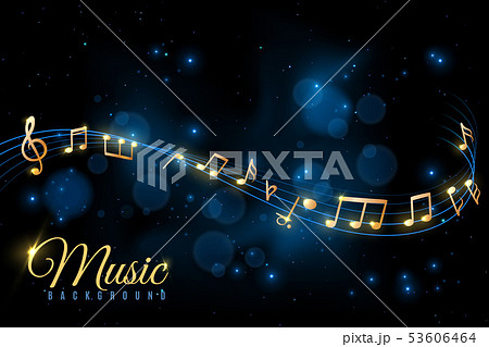 Music note poster. Musical background, musical notes swirling. Jazz album, classical symphony Music note poster. Musical background, musical notes swirling. Jazz album, classical symphony 53606464