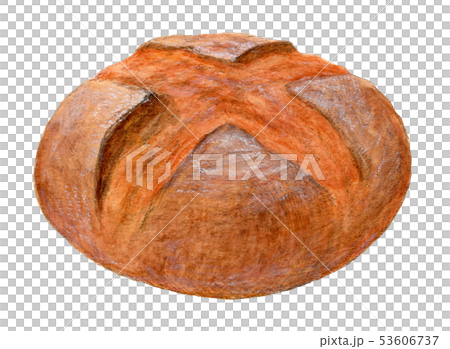 カンパーニュ パン 手描き 水彩 カンパーニュ パン 手描き 水彩 53606737