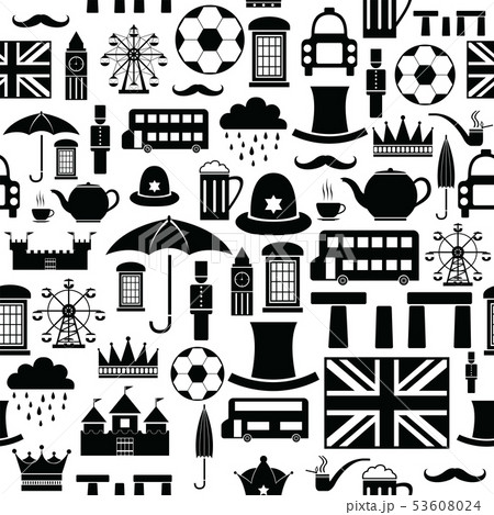england seamless pattern background icon.のイラスト素材 [53608024] - PIXTA