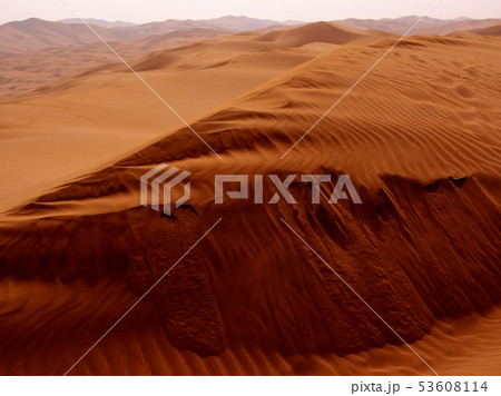 中国 新疆自治区 鄯善 クムタグ砂漠 Kumtag Desert Xinjiang Chinaの写真素材