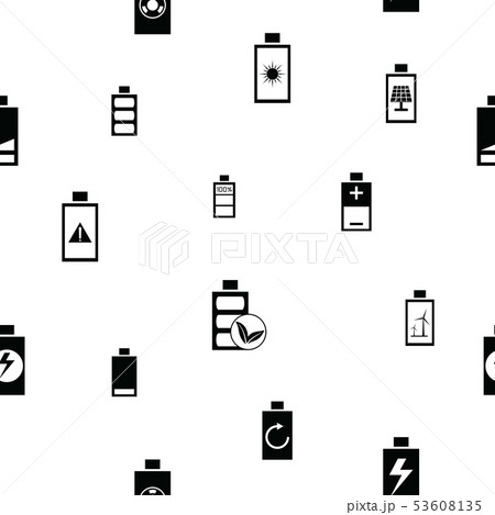 battery seamless pattern background icon. battery seamless pattern background icon. 53608135