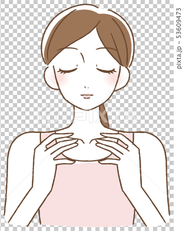 做面孔按摩的婦女 53609473