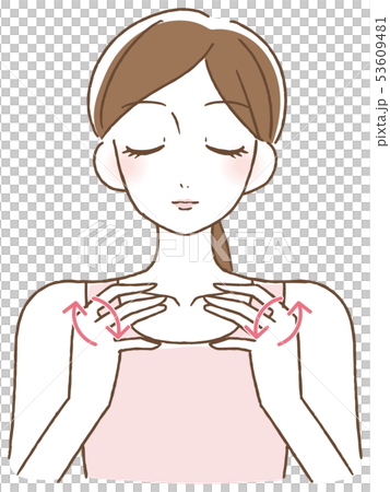 做面孔按摩的婦女 53609481