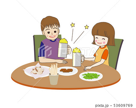 ビヤガーデン 乾杯  53609769