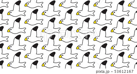 bird seamless pattern vector seagull isolated tile 53612167