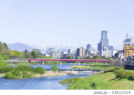 広瀬川 愛宕橋 宮沢橋 川 河川 仙台市 広瀬川 愛宕橋 宮沢橋 川 河川 仙台市 53612319