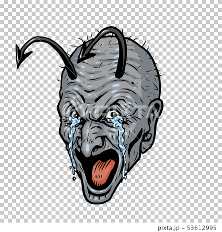 爺叫び悪魔涙のイラスト素材