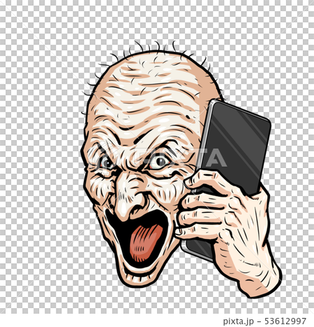 爺叫びスマホかける 爺叫びスマホかける 53612997