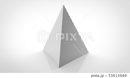 ディンプル シルバー 三角錐のイラスト素材 [53613689] - PIXTA