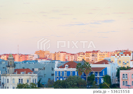Skyline Lisbon typical living district Skyline Lisbon typical living district 53615558
