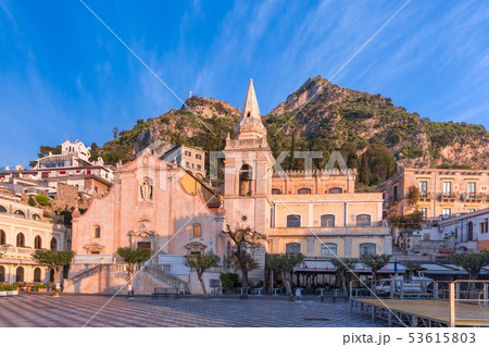 Piazza IX Aprile, Taormina, Sicily, Italy 53615803