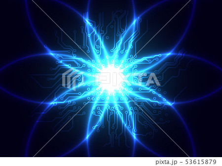abstract vector futuristic circuit technology with abstract vector futuristic circuit technology with 53615879