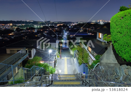 多摩市 桜ケ丘（聖蹟桜ヶ丘） 住宅街 夜景 53618024