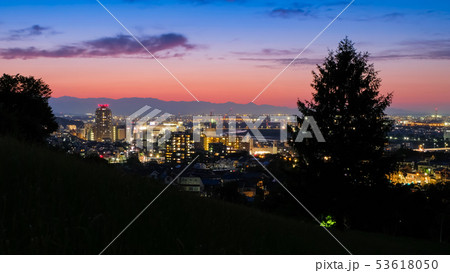 多摩市 都立桜ヶ丘公園 ゆうひの丘 夜景 53618050