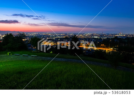 多摩市 都立桜ヶ丘公園 ゆうひの丘 夜景 多摩市 都立桜ヶ丘公園 ゆうひの丘 夜景 53618053