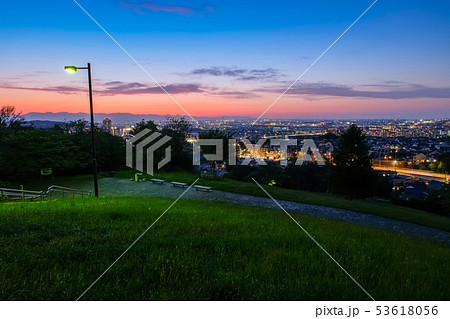 多摩市 都立桜ヶ丘公園 ゆうひの丘 夜景 多摩市 都立桜ヶ丘公園 ゆうひの丘 夜景 53618056