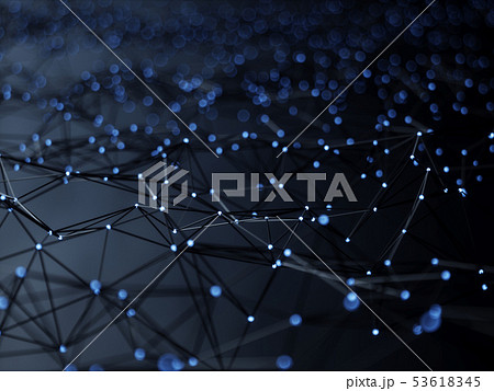 Big data node base concept glow effect 53618345