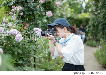 横浜　公園　カメラ女子 53618425