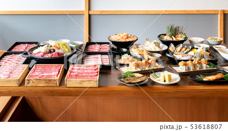 Japanese Sukiyaki and food Japanese Sukiyaki and food 53618807