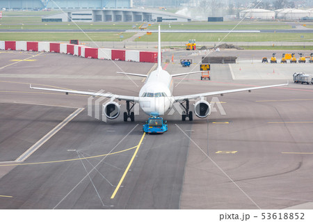 Airplane ready to takeoff 53618852