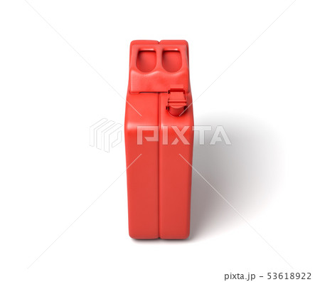 3d rendering of red gas can isolated on white background. 53618922