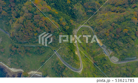京都　舞鶴　経ヶ岬灯台　空撮　 53621785